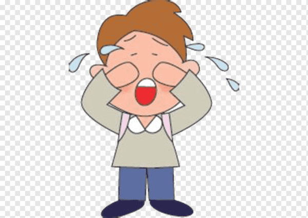Плачущий мальчик мультяшный