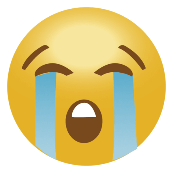 Смайлик плачет