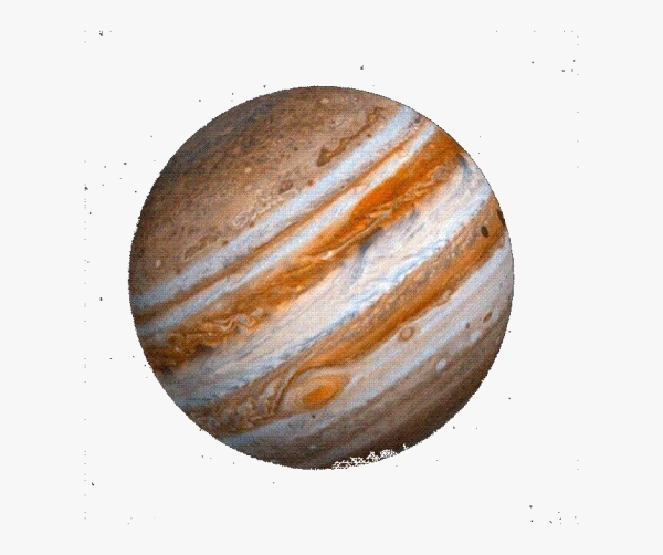 Юпитер на белом фоне