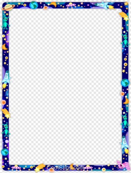 Космическая рамка для текста