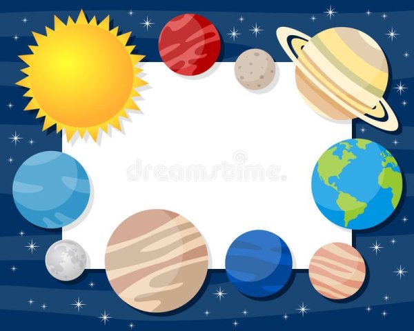 Рамка для проекта космос для дошкольников
