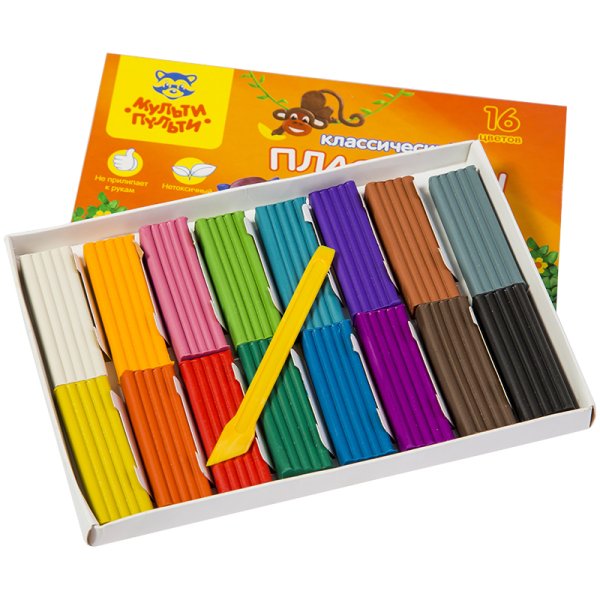 Мульти Пульти пластилин 16