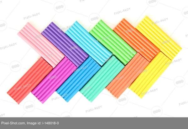 Полоски из пластилина