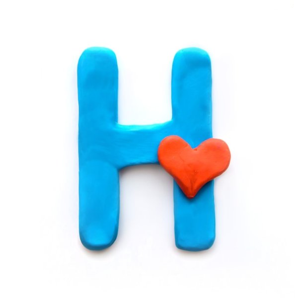 Пластилиновая буква н