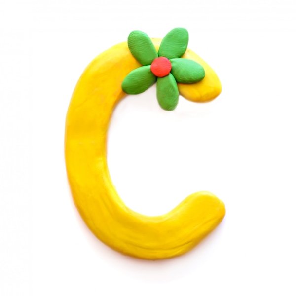 Буквы из пластилина