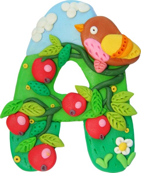 Пластилиновые буквы