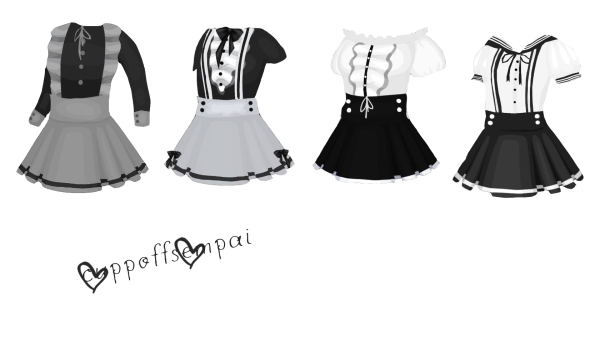 Гача лайф одежда горничной