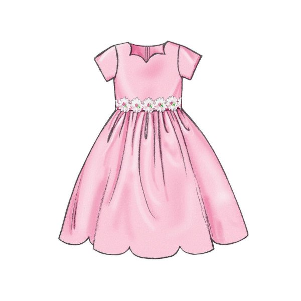 Нарисованное детское платье