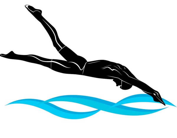 Плавание силуэт