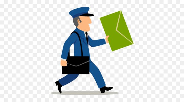 Почтальон иллюстрация