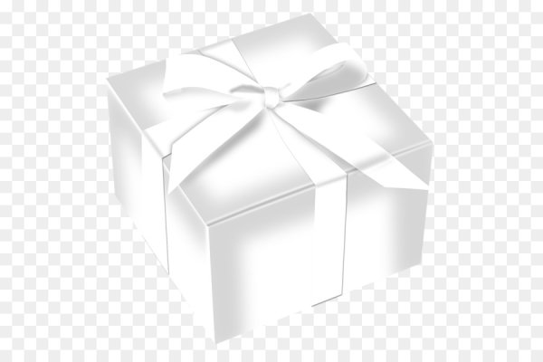 Подарочная коробка на белом фоне