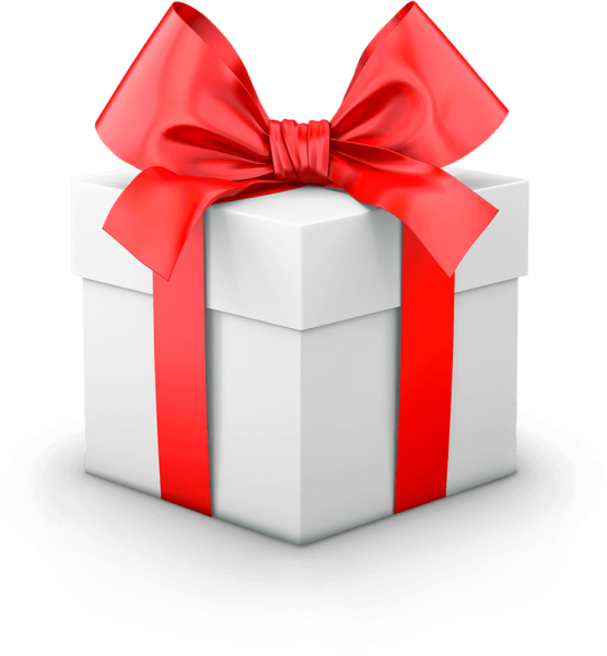 Подарочная коробка с бантом