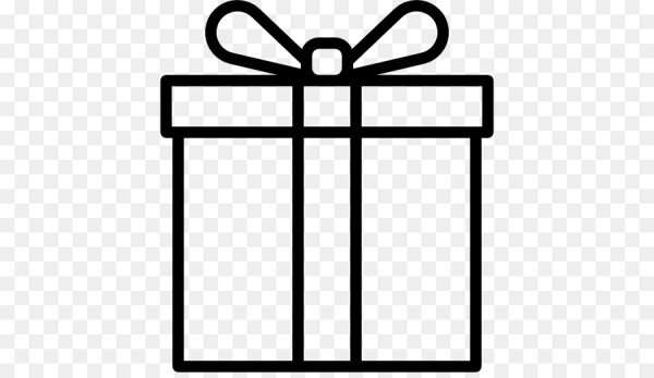 Подарочная коробка черно белая