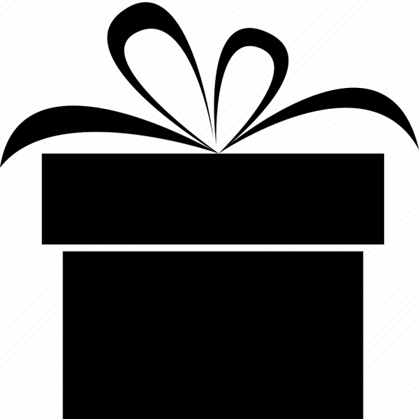 Коробка подарок силуэт