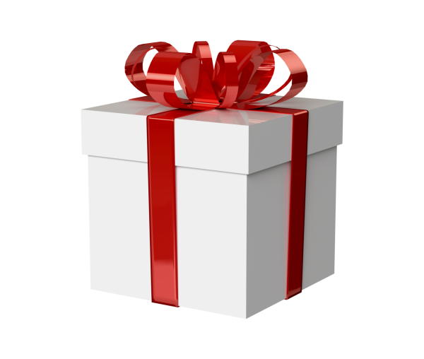 Коробка с красным бантом