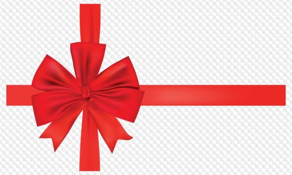 Красная лента с бантом