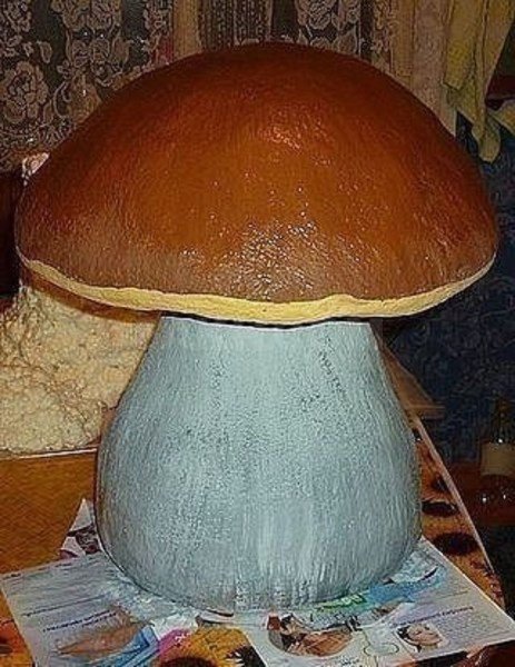 Корзинка с грибами из подручных материалов | mamadelkimamadelki