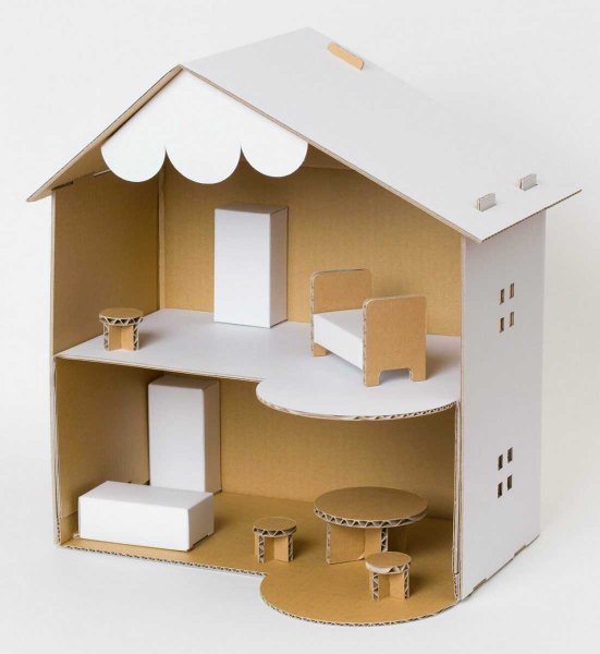 Кукольный домик для Анны и Эльзы из картона своими руками | Второе Детство | Дзен