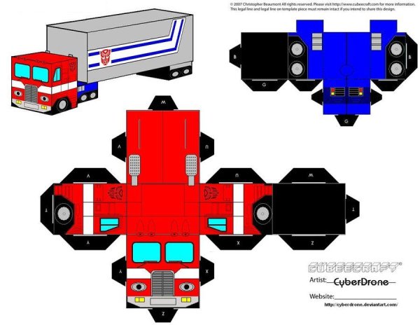 Optimus (Transformers) - Модели из бумаги и картона своими руками - Форум