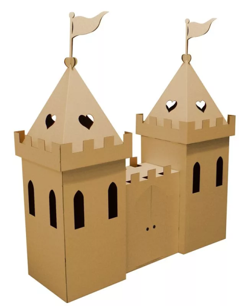 Картонный замок: розовый для принцессы или средневековой для маленького рыцаря