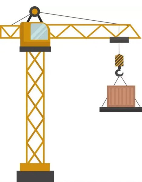 Строительный кран вектор
