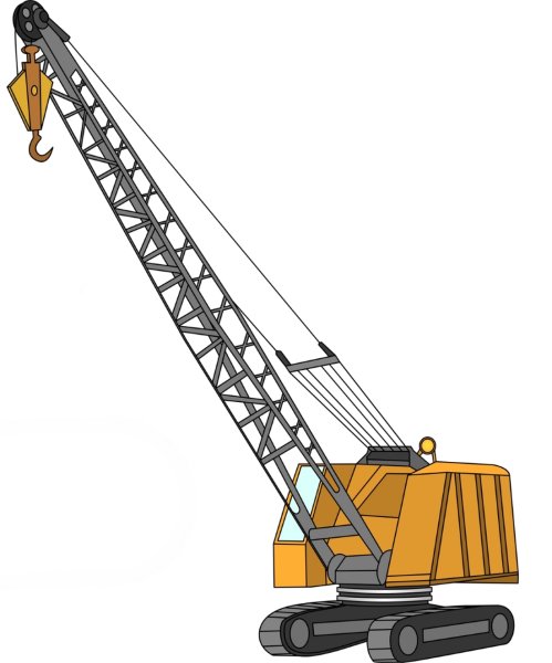 Рисование подъемный кран