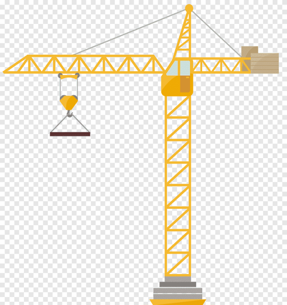 Башенный кран вектор