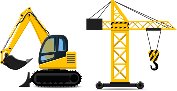 Мультяшная строительная техника