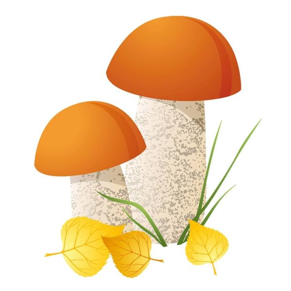 Маска гриба подосиновик