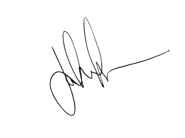 Подпись черной ручкой