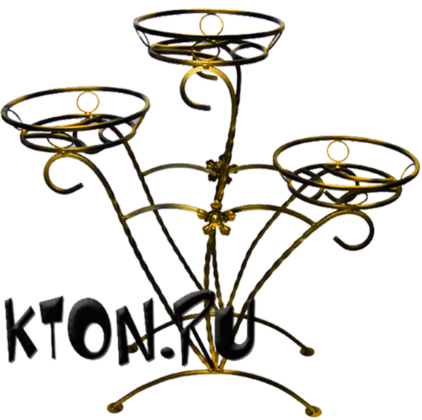 Кованые подставки под цветы для сада