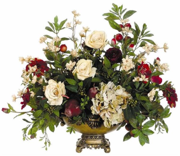 Композиция из цветов на прозрачном фоне