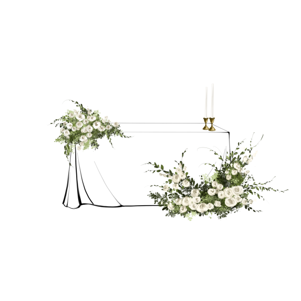 Декор свадебного стола