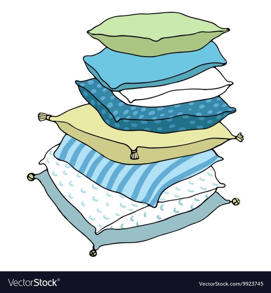 Мультяшная подушка с одеялом