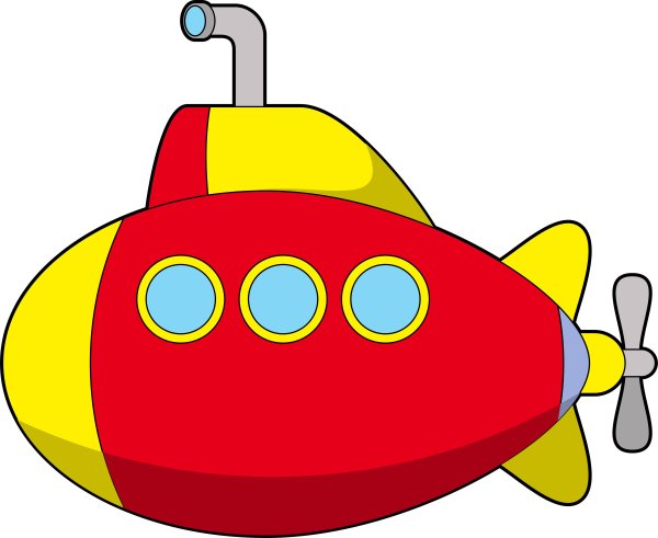 Подводная лодка рисунок