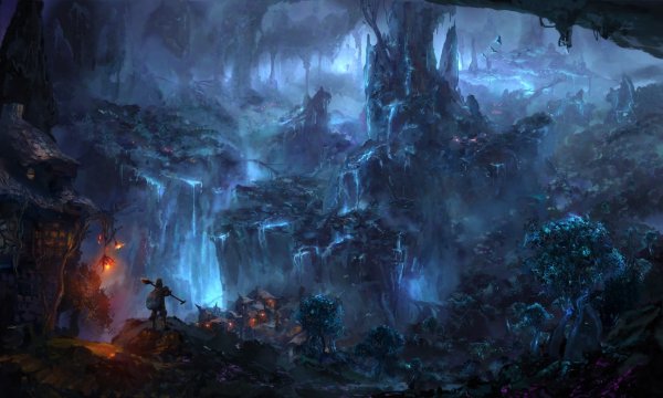 Огромная пещера арт