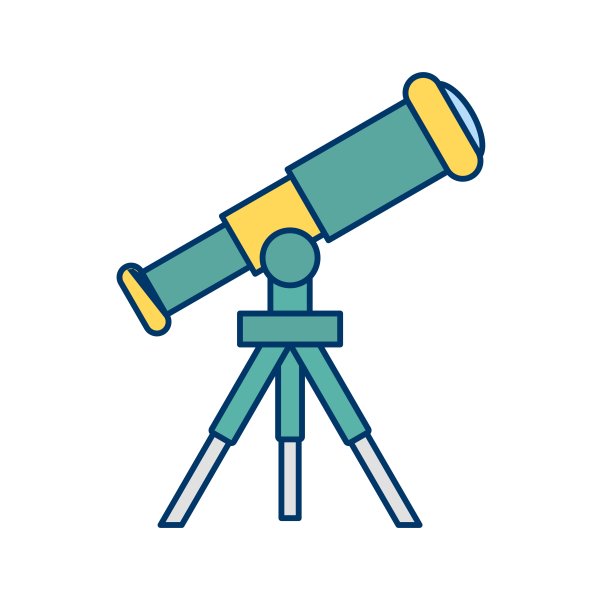 Телескоп иконка