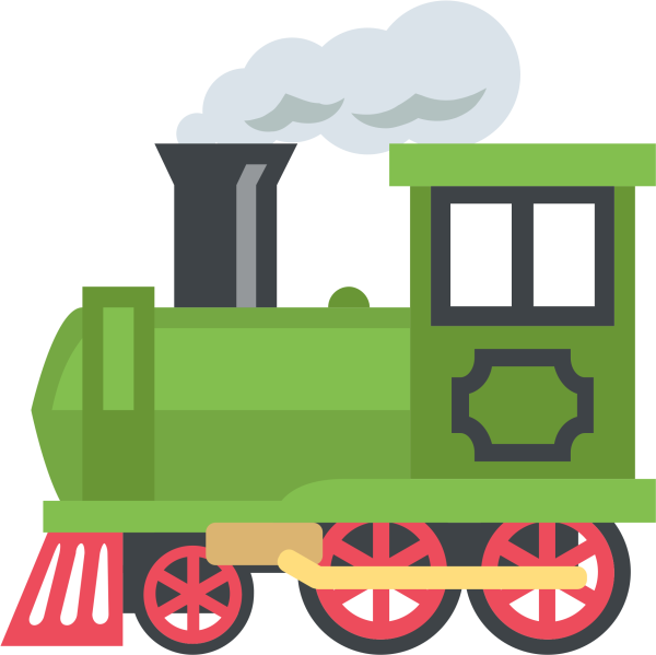 Паровоз мультяшный