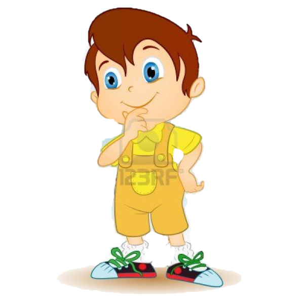 Мальчик думает