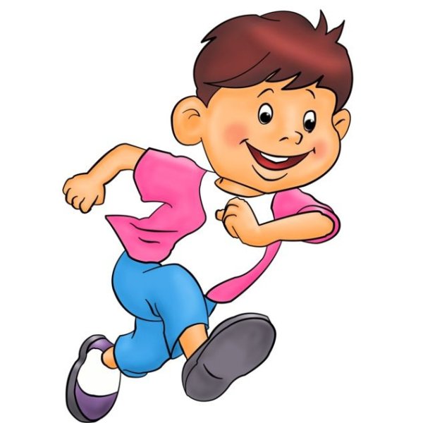 Мультяшка бежит