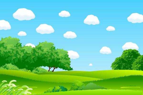 Поле мультяшное