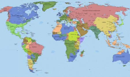 Политическая карта мира границы всех стран