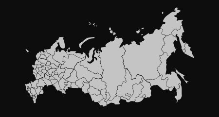 Карта России с регионами