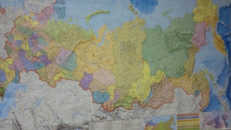 Карта Федерации России политическая