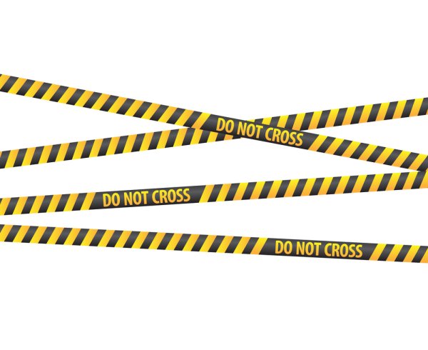 Полицейское ограждение лента