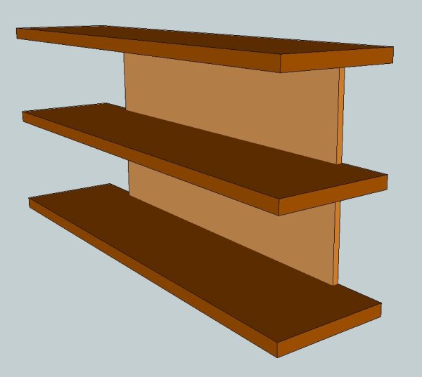 Нарисованные полки