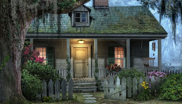 Красивый деревенский домик