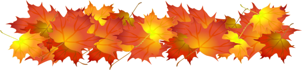 Осенние листья полоска