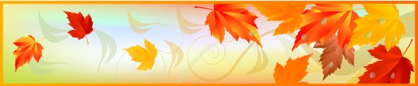 Осенние листья бордюр