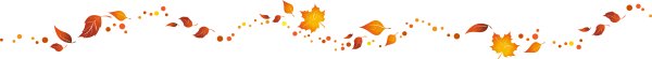 Линия из осенних листьев
